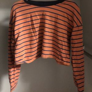 Cropped sweater top